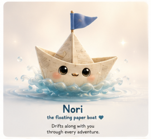 Nori — the floating paper boat