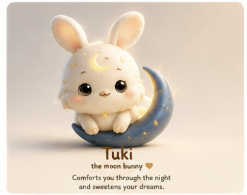 Tuki — the moon bunny