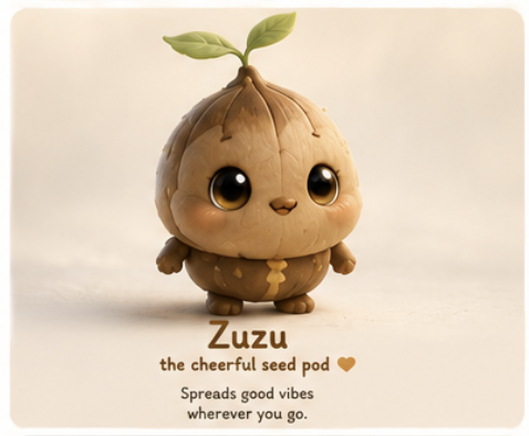 Zuzu — the cheerful seed pod